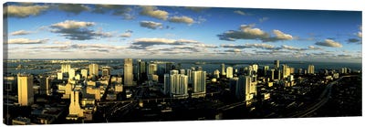 Clouds over the city skyline, Miami, Florida, USA Canvas Art Print - Miami Art