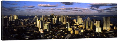 Clouds over the city skyline, Miami, Florida, USA #2 Canvas Art Print - Miami Art