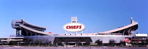 Stadiums: Football stadium, Arrowhead Stadium, Kansas City, Missouri, USA by Panoramic Images