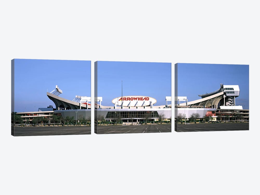 Football stadiumArrowhead Stadium, Kansas City, Missouri, USA by Panoramic Images 3-piece Canvas Art