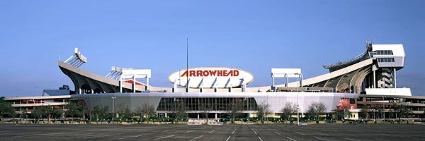 Stadiums: Football stadiumArrowhead Stadium, Kansas City, Missouri, USA by Panoramic Images