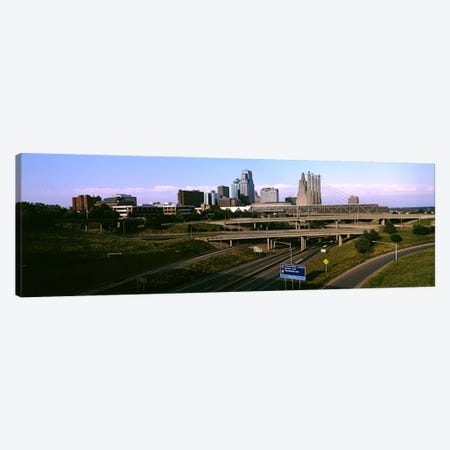 Highway interchange, Kansas City, Missouri, USA Canvas Print #PIM10582} by Panoramic Images Art Print