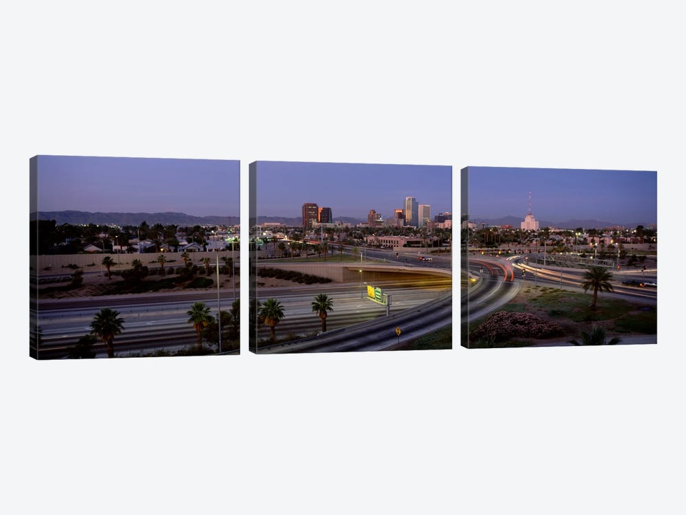 Skyline Phoenix AZ USA by Panoramic Images 3-piece Art Print