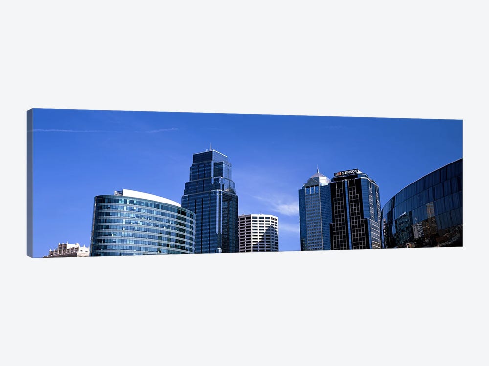 Low angle view of downtown skyline, Kansas City, Missouri, USA #3 by Panoramic Images 1-piece Canvas Art