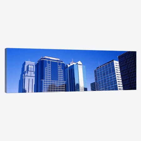 Low angle view of downtown skyline, Kansas City, Missouri, USA #4 Canvas Print #PIM10593} by Panoramic Images Canvas Art