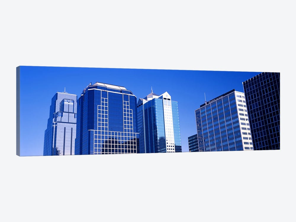 Low angle view of downtown skyline, Kansas City, Missouri, USA #4 by Panoramic Images 1-piece Canvas Artwork