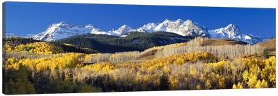 Autumn Landscape, Rocky Mountains, Colorado, USA Canvas Art Print - Mountains Scenic Photography