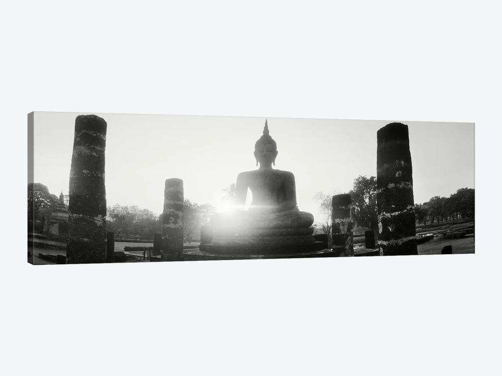 Statue of Buddha at sunset, Sukhothai Historical Park, Sukhothai, Thailand #3 by Panoramic Images 1-piece Art Print