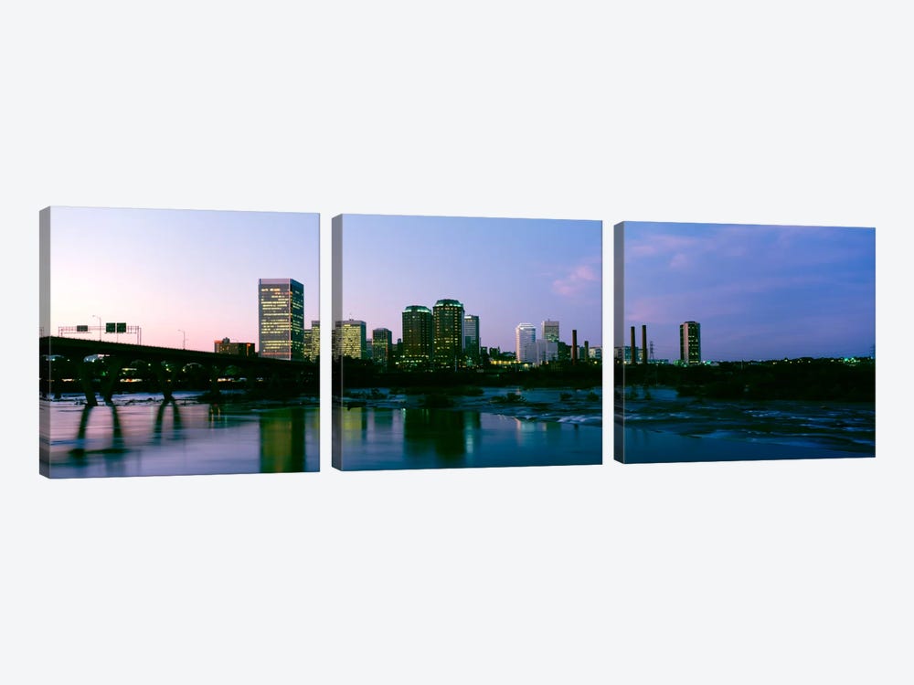 Downtown Skyline, Richmond, Virginia, USA by Panoramic Images 3-piece Art Print