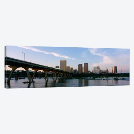 Manchester Bridge & Downtown Skyline, Richmond, Virginia, USA Canvas Print #PIM1062} by Panoramic Images Art Print