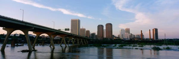 Virginia: Manchester Bridge & Downtown Skyline, Richmond, Virginia, USA by Panoramic Images