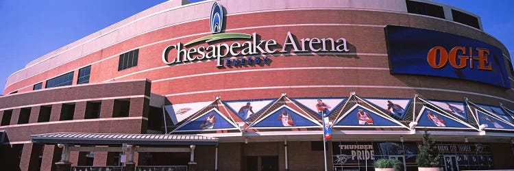 Low angle view of a stadium, Chesapeake Energy Arena, Oklahoma City, Oklahoma, USA