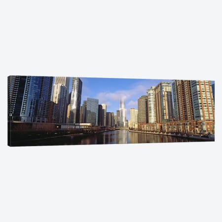 Skyscraper in a city, Trump Tower, Chicago, Cook County, Illinois, USA Canvas Print #PIM10677} by Panoramic Images Canvas Artwork