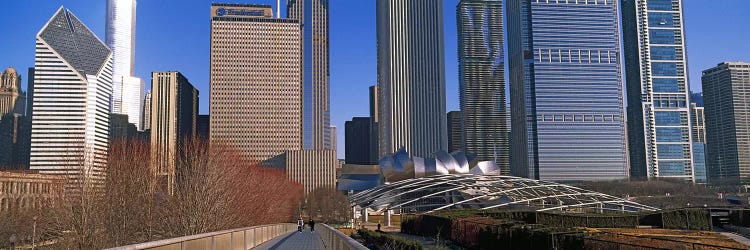 Millennium Park with buildings in the background, Chicago, Cook County, Illinois, USA