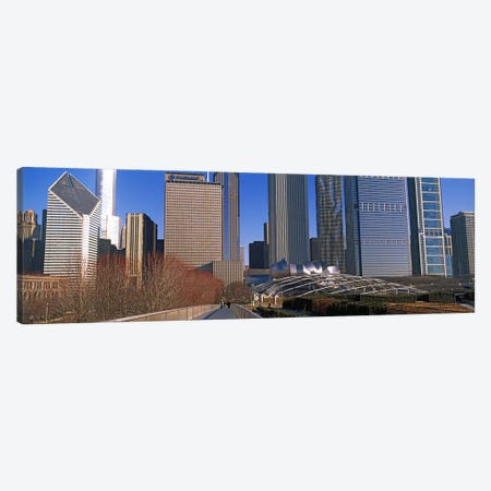 Millennium Park with buildings in the background, Chicago, Cook County, Illinois, USA Canvas Print #PIM10679} by Panoramic Images Art Print