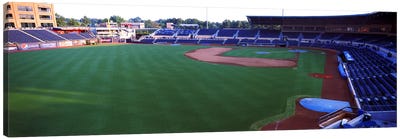 Baseball stadium in a city, Durham Bulls Athletic Park, Durham, Durham County, North Carolina, USA Canvas Art Print - Stadium Art