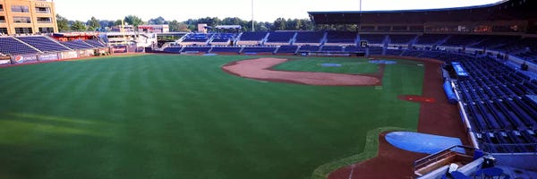 Stadiums: Baseball stadium in a city, Durham Bulls Athletic Park, Durham, Durham County, North Carolina, USA by Panoramic Images