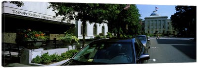 Cars parked in front of Transportation Technology Center, Raleigh, Wake County, North Carolina, USA Canvas Art Print