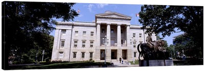 Facade of a government building, City Hall, Raleigh, Wake County, North Carolina, USA Canvas Art Print