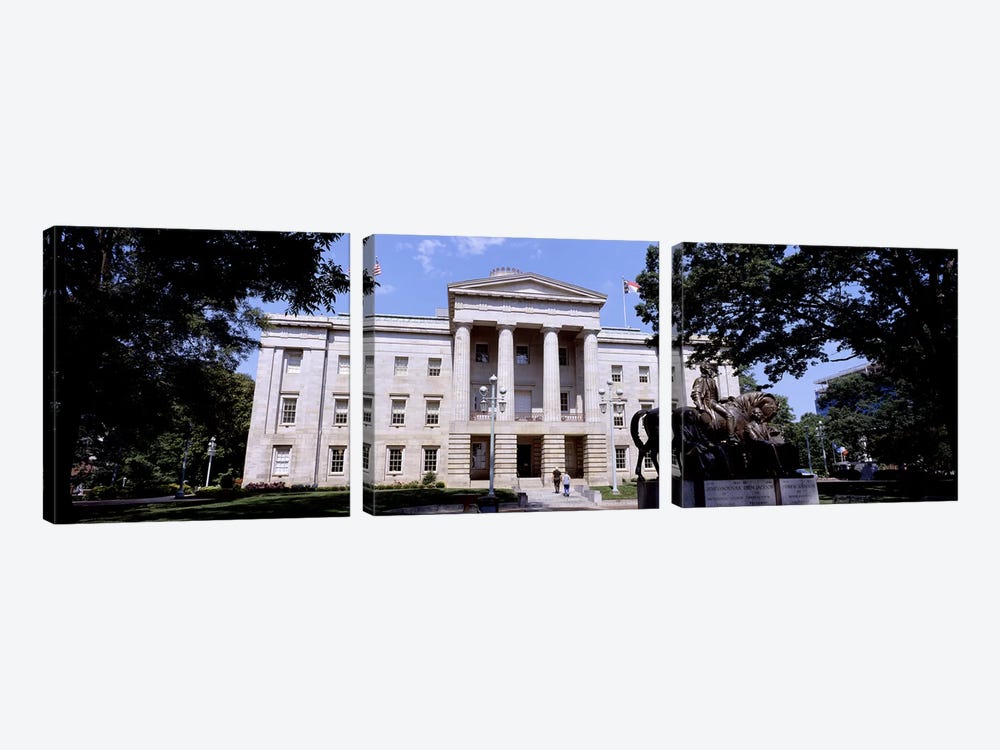 Facade of a government building, City Hall, Raleigh, Wake County, North Carolina, USA by Panoramic Images 3-piece Art Print