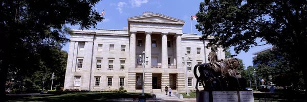Raleigh: Facade of a government building, City Hall, Raleigh, Wake County, North Carolina, USA by Panoramic Images