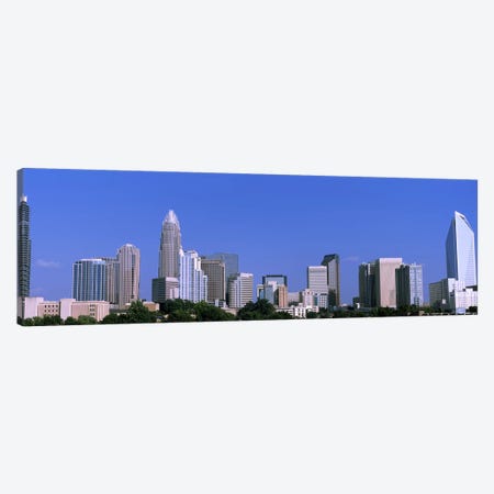 Downtown (Uptown) Skyline, Charlotte, Mecklenburg County, North Carolina, USA Canvas Print #PIM10719} by Panoramic Images Canvas Artwork