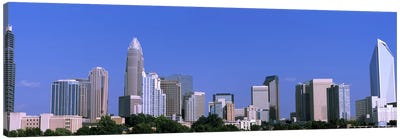 Downtown (Uptown) Skyline, Charlotte, Mecklenburg County, North Carolina, USA Canvas Art Print - North Carolina Art