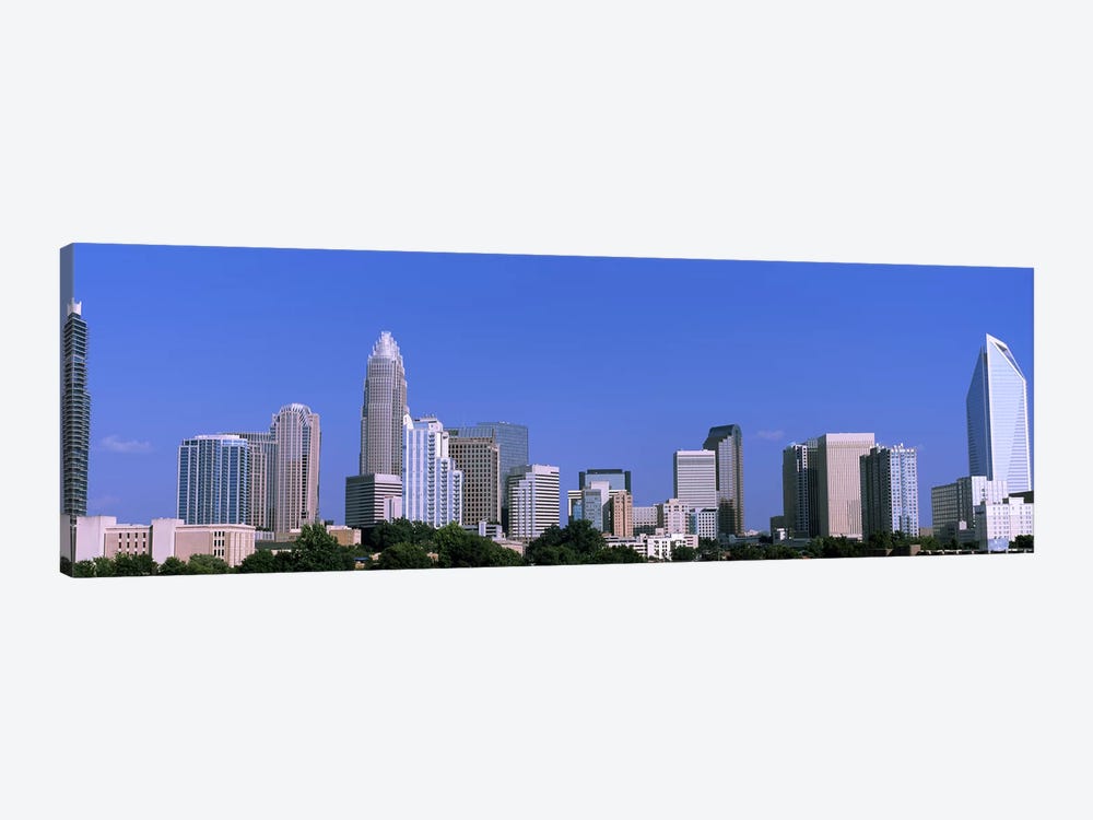 Downtown (Uptown) Skyline, Charlotte, Mecklenburg County, North Carolina, USA by Panoramic Images 1-piece Canvas Print