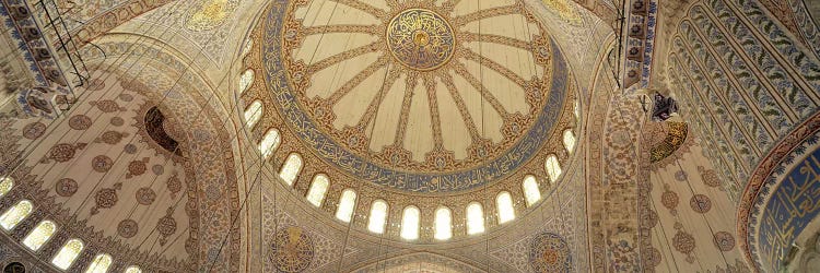 Interiors of a mosque, Blue Mosque, Istanbul, Turkey