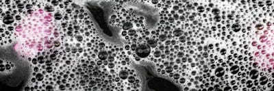 Bubbles and pink flower petals by Panoramic Images acrylic art print