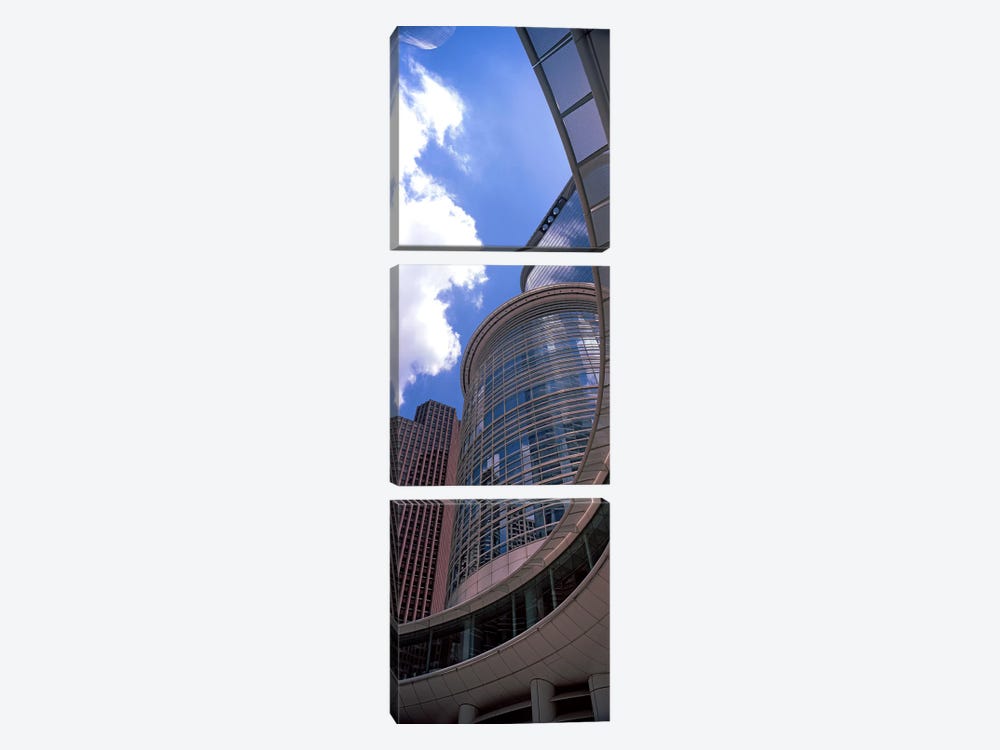 Low angle view of a building, Chevron Building, Houston, Texas, USA by Panoramic Images 3-piece Canvas Artwork