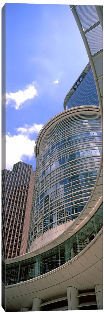 Low angle view of a building, Chevron Building, Houston, Texas, USA #2 Canvas Art Print - Houston Art