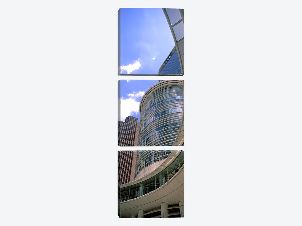 Low angle view of a building, Chevron Building, Houston, Texas, USA #2 by Panoramic Images 3-piece Canvas Art