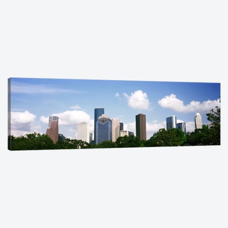 Skyscrapers in a city, Houston, Texas, USA Canvas Print #PIM10751} by Panoramic Images Canvas Artwork