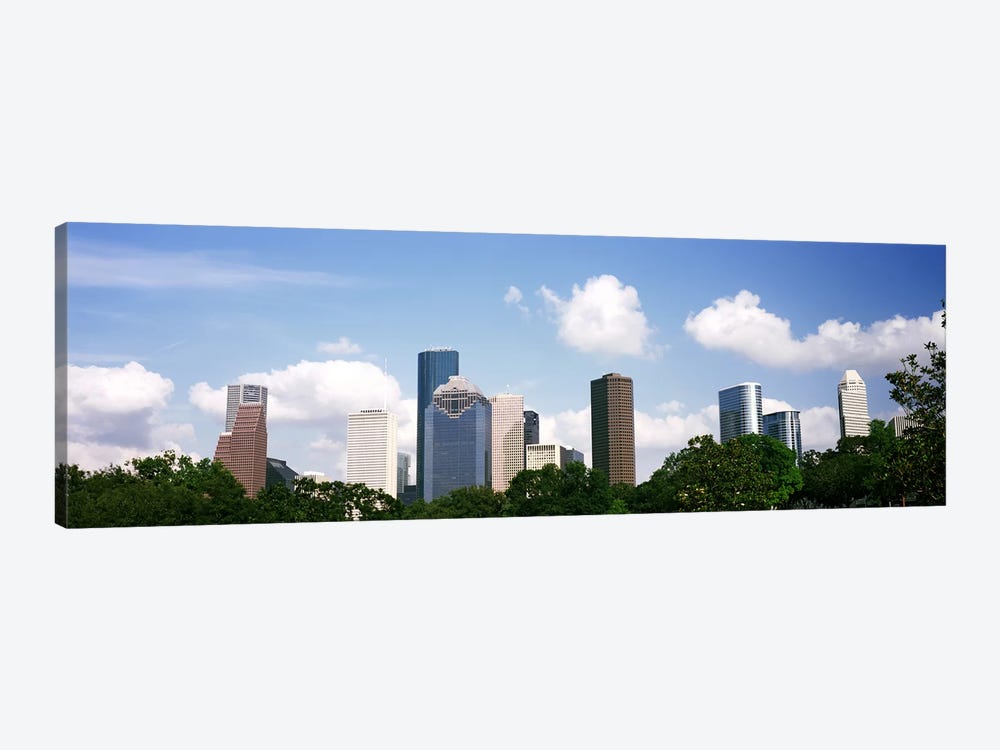 Skyscrapers in a city, Houston, Texas, USA by Panoramic Images 1-piece Canvas Art Print