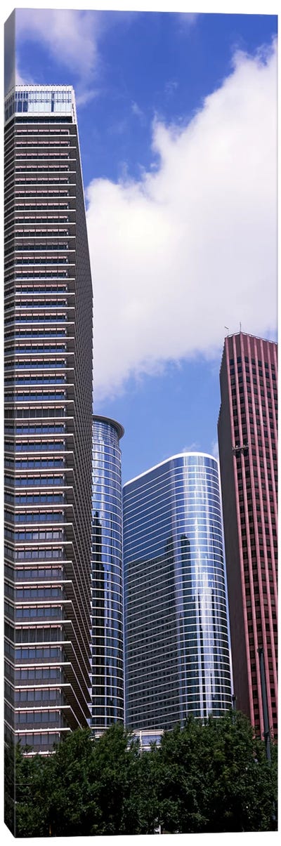 Low angle view of a building, Houston, Texas, USA Canvas Art Print - Houston Art