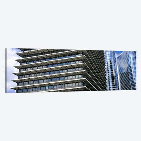 Low angle view of buildings in a city, ExxonMobil Building, Chevron Building, Houston, Texas, USA Canvas Print #PIM10754} by Panoramic Images Canvas Art Print