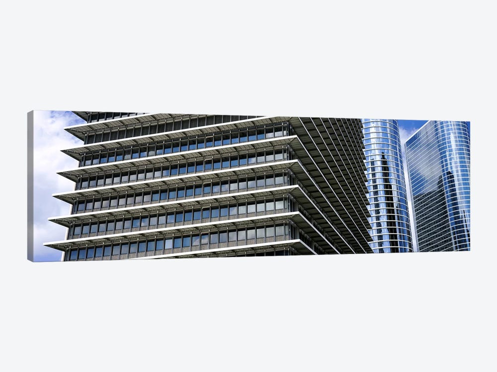 Low angle view of buildings in a city, ExxonMobil Building, Chevron Building, Houston, Texas, USA by Panoramic Images 1-piece Canvas Artwork