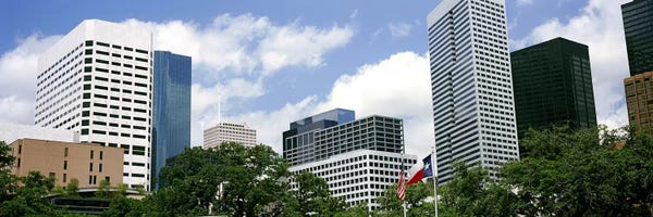 Houston: Skyscrapers in a city, Houston, Texas, USA #2 by Panoramic Images