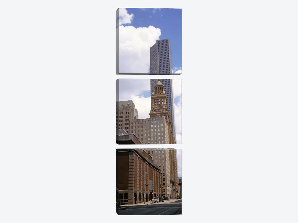 Skyscrapers in a city, Houston, Texas, USA #3 by Panoramic Images 3-piece Canvas Art Print