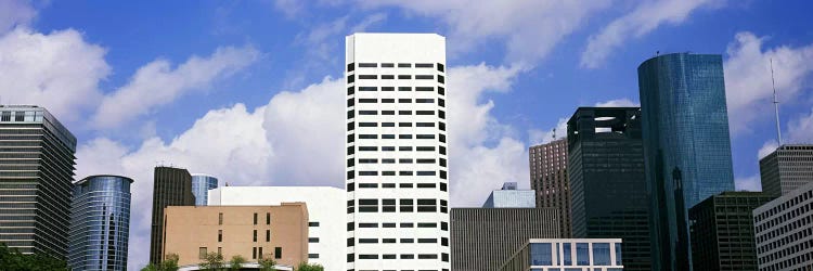 Low angle view of buildings in a city, Wedge Tower, ExxonMobil Building, Chevron Building, Houston, Texas, USA #5