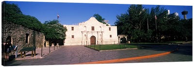 Facade of a building, The Alamo, San Antonio, Texas, USA #2 Canvas Art Print - San Antonio Art