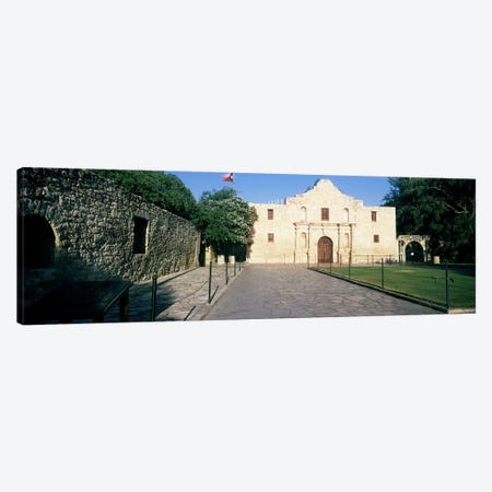 Facade of a building, The Alamo, San Antonio, Texas, USA Canvas Print #PIM10766} by Panoramic Images Canvas Artwork