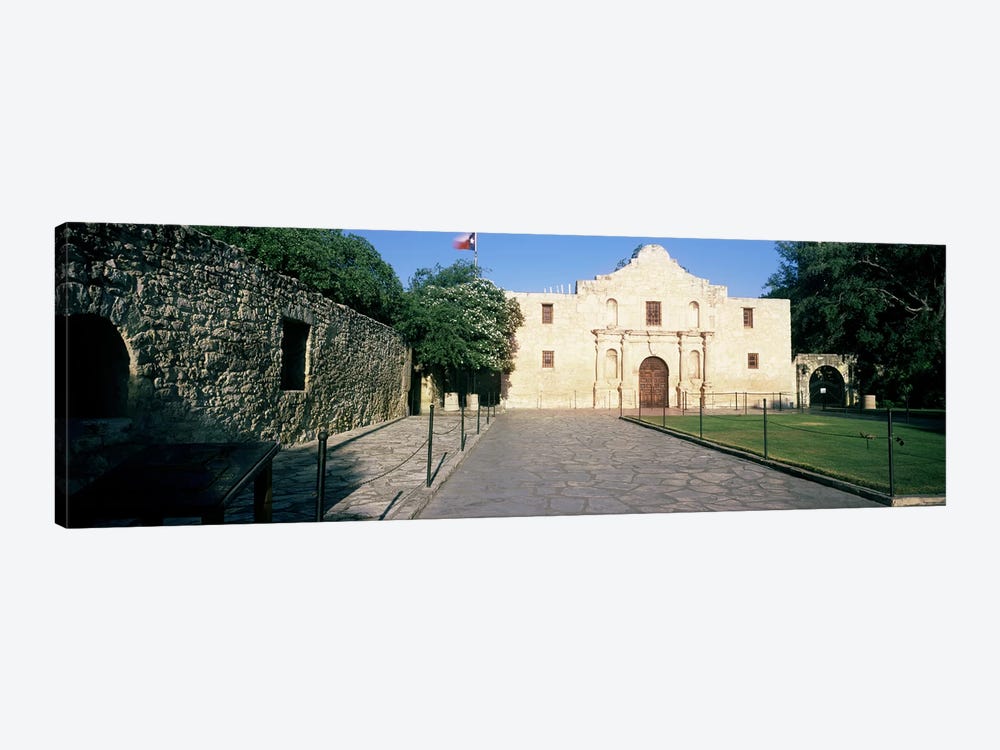 Facade of a building, The Alamo, San Antonio, Texas, USA by Panoramic Images 1-piece Canvas Print
