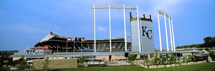 Baseball stadium in a city, Kauffman Stadium, Kansas City, Missouri, USA