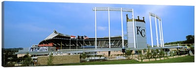 Baseball stadium in a city, Kauffman Stadium, Kansas City, Missouri, USA Canvas Art Print - Stadium Art
