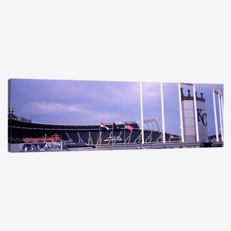 Baseball stadium in a city, Kauffman Stadium, Kansas City, Missouri, USA #2 Canvas Print #PIM10775} by Panoramic Images Art Print