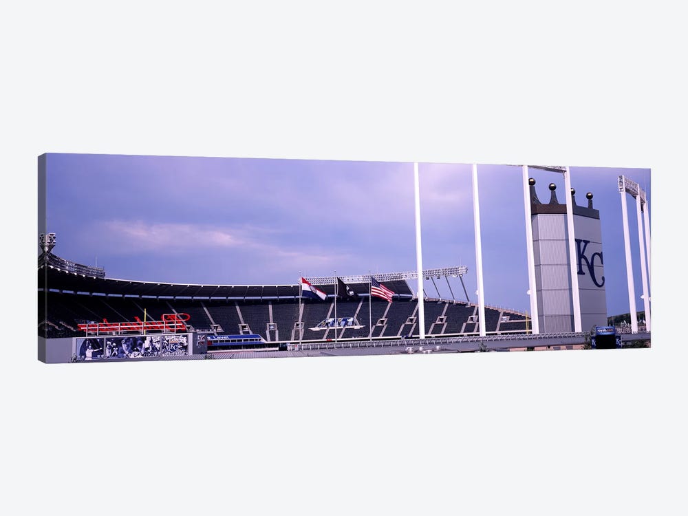 Baseball stadium in a city, Kauffman Stadium, Kansas City, Missouri, USA #2 by Panoramic Images 1-piece Canvas Print