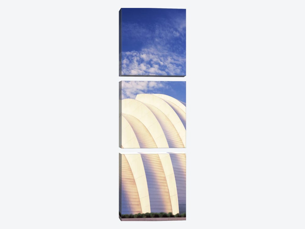 Low angle view of an entertainment building, Kauffman Center For The Performing Arts, Moshe Safdie, Kansas City, Missouri, USA by Panoramic Images 3-piece Canvas Artwork