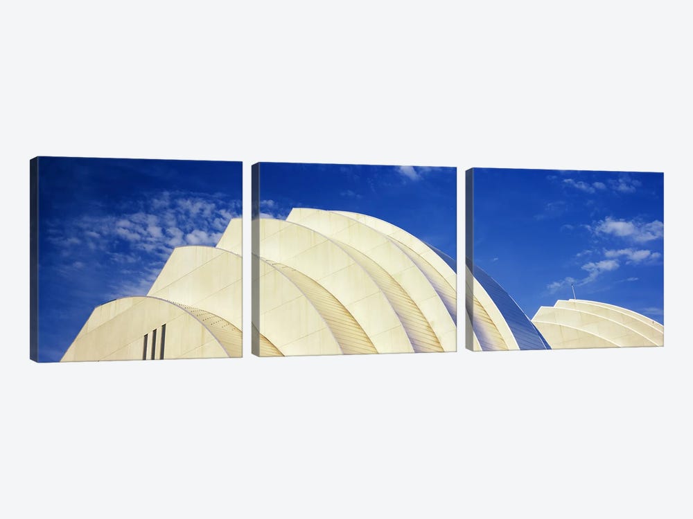 Low-Angle View Of The Top Of The Half Shells, Kauffman Center For The Performing Arts, Kansas City, Missouri, USA by Panoramic Images 3-piece Canvas Art